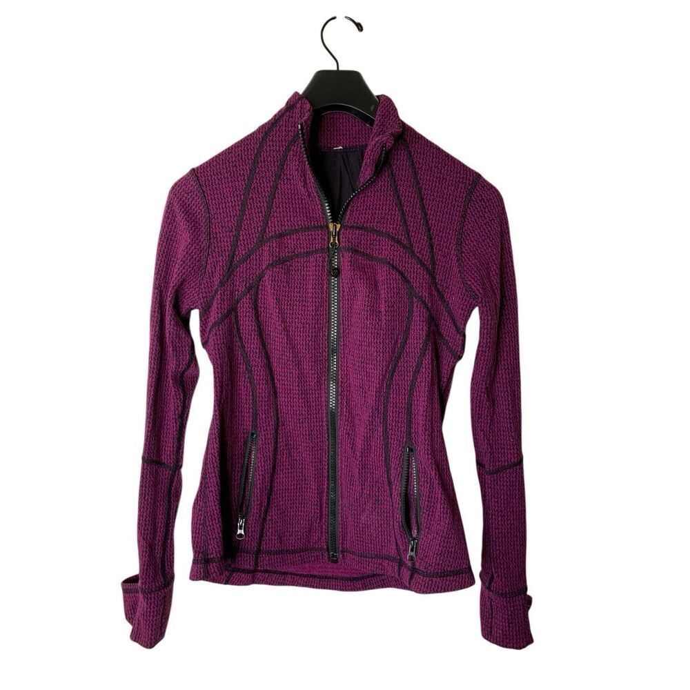 Lululemon Define jacket Teeny Tooth Deep Fuchsia women's size 8